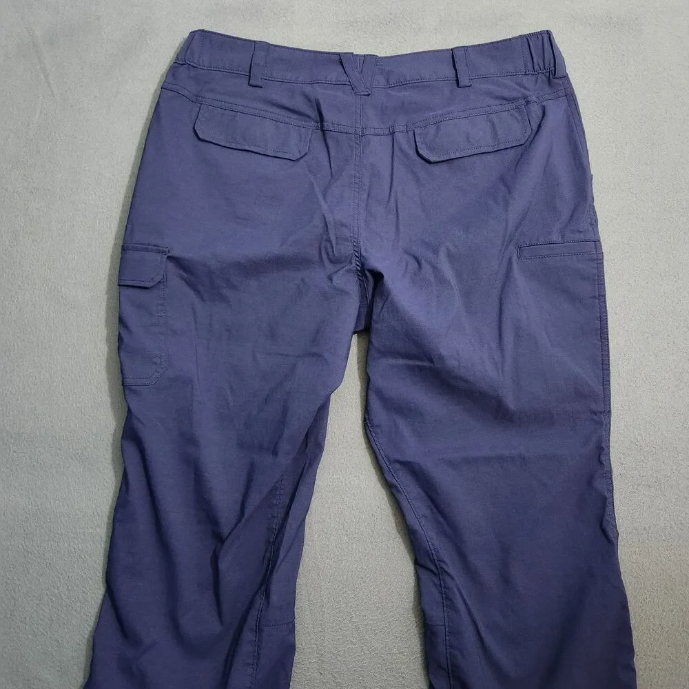Duluth Trading Co Pants Women 16x31(28.5) Navy Blue Cargo Nylon Outdoor Hiking